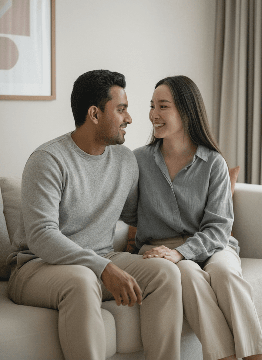 A family together, enjoying peace of mind