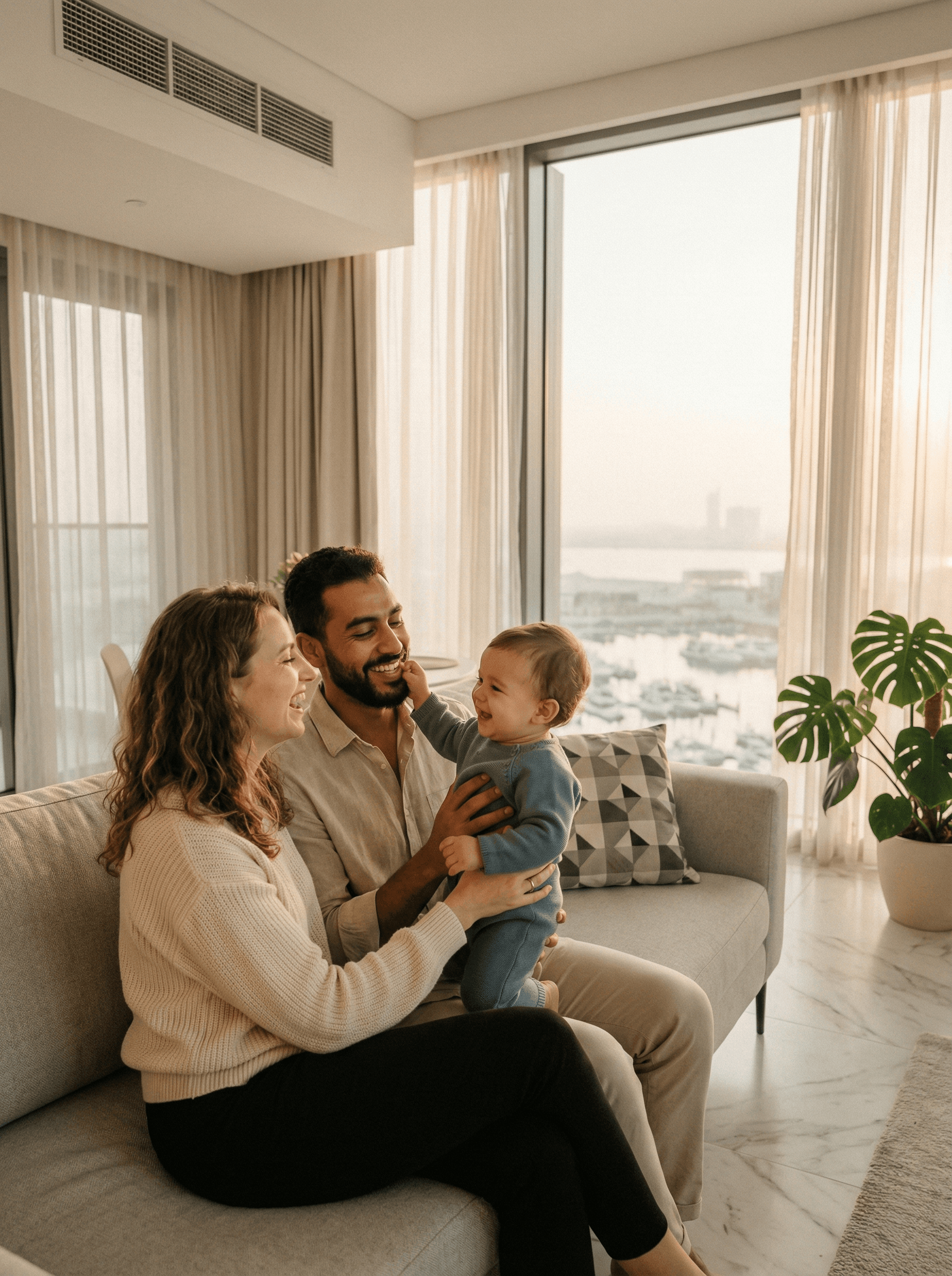 Family enjoying time together